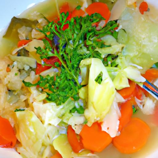 cabbage and rice soup