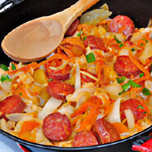 cabbage and sausage skillet