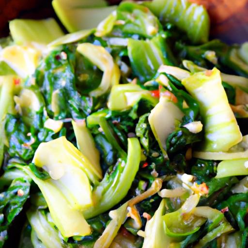 cabbage and spinach stir fry