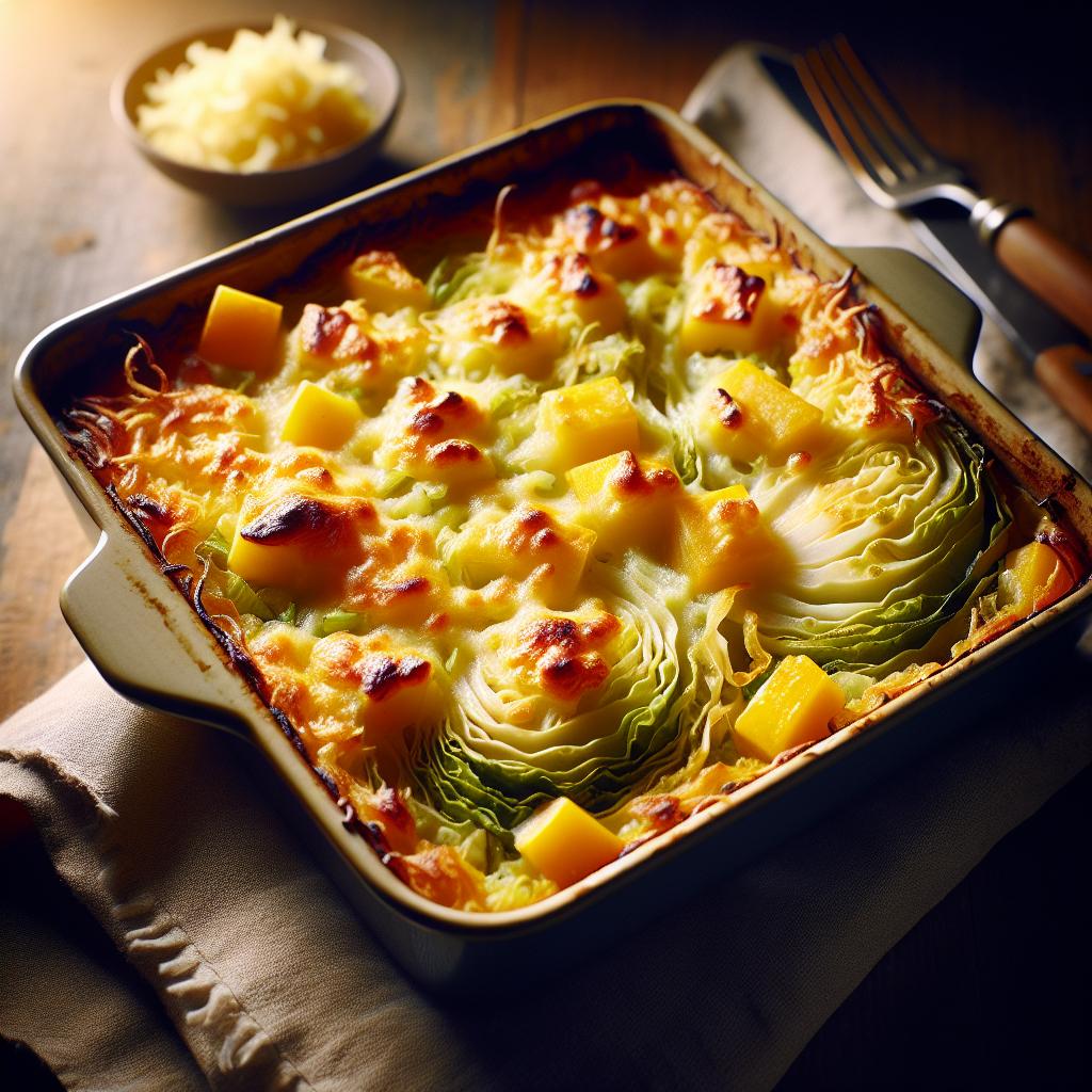 Cabbage and Squash Gratin