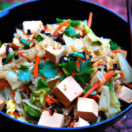 Cabbage and Tofu Stir Fry