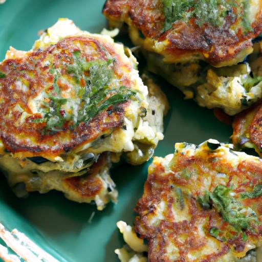 cabbage and zucchini latkes