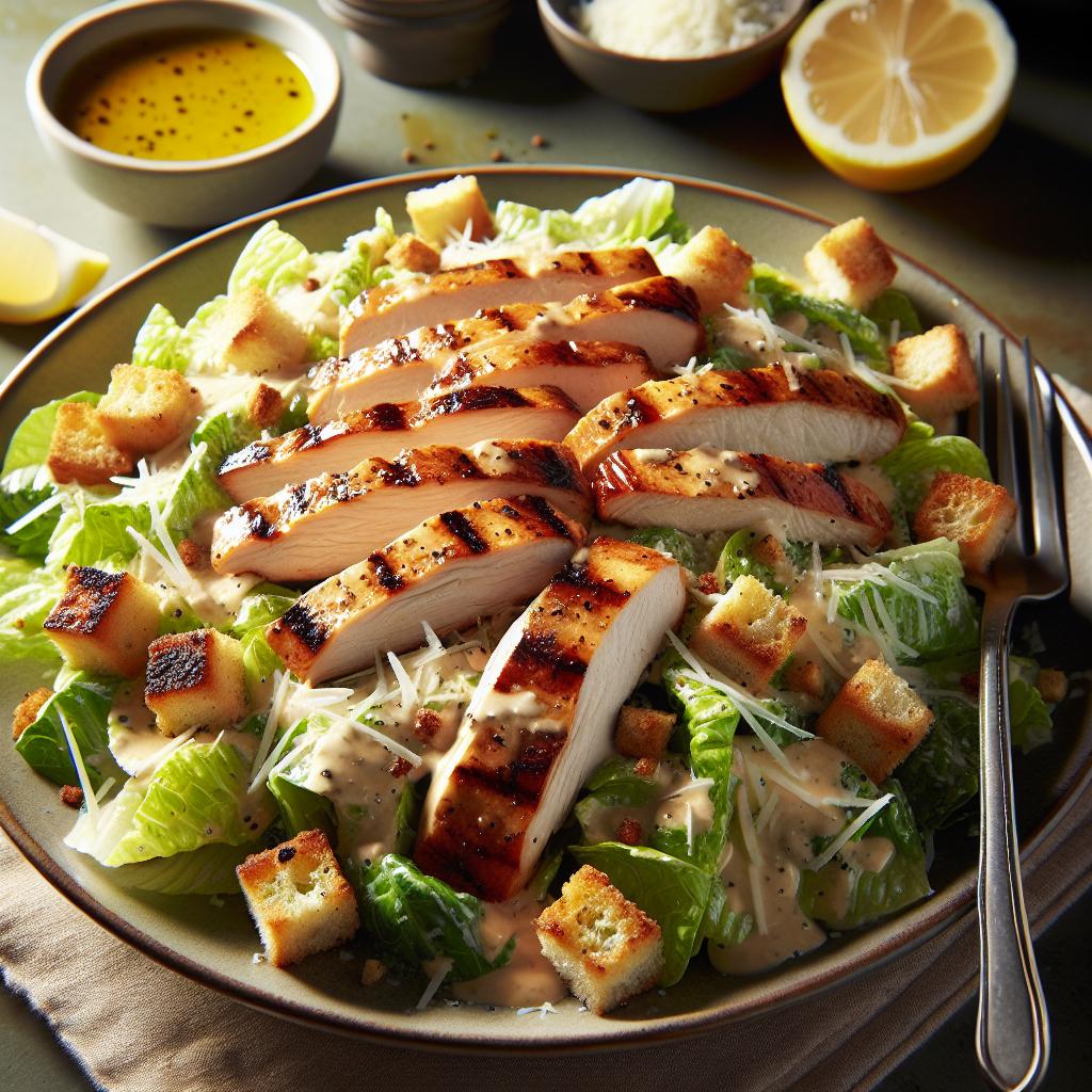 Caesar Salad with Grilled Chicken