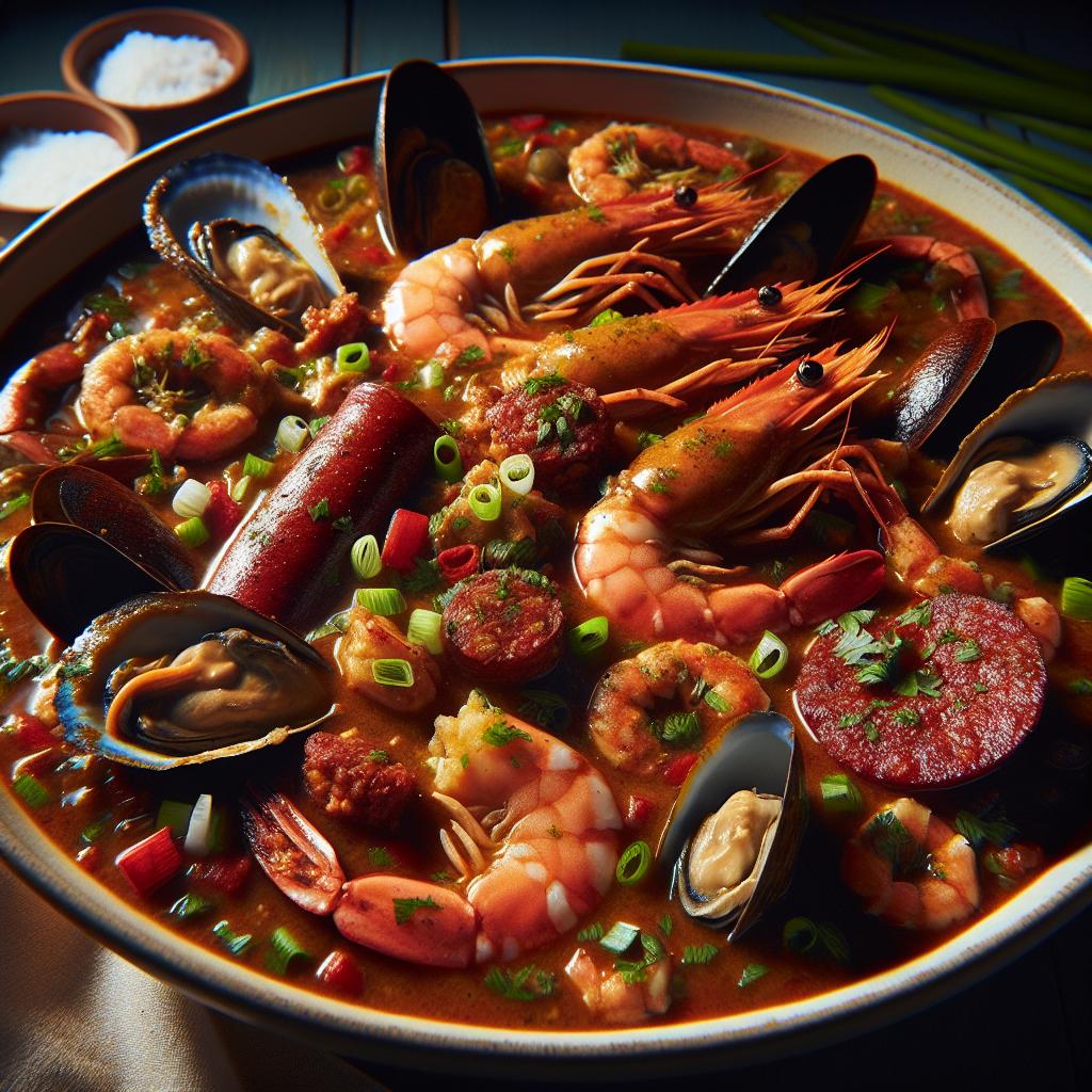 cajun seafood gumbo