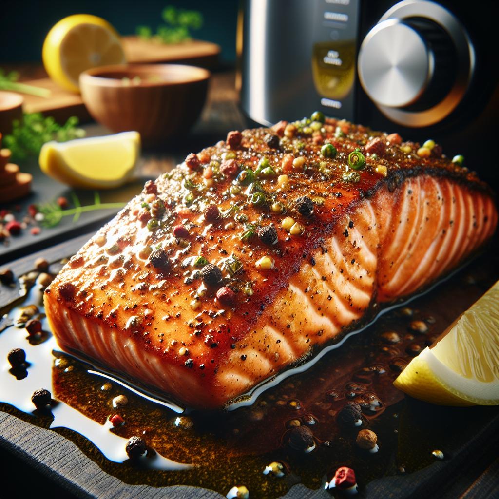 cajun seasoned air fryer salmon