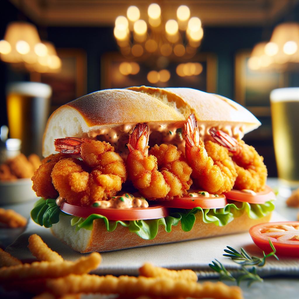 Cajun Shrimp Po' Boy