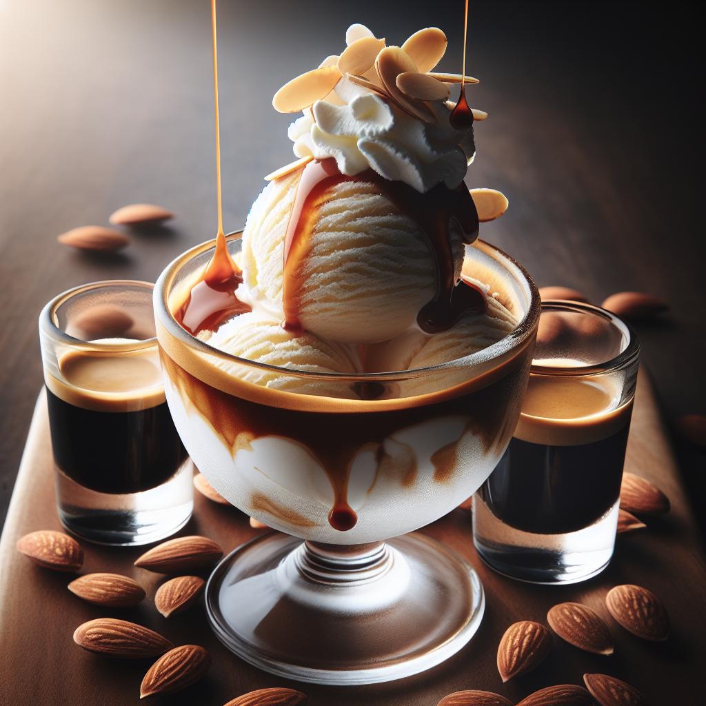 candied almond affogato