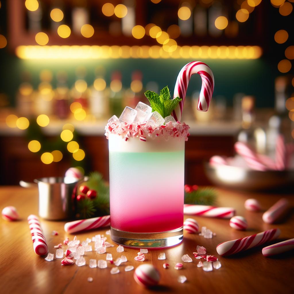 candy cane cocktail