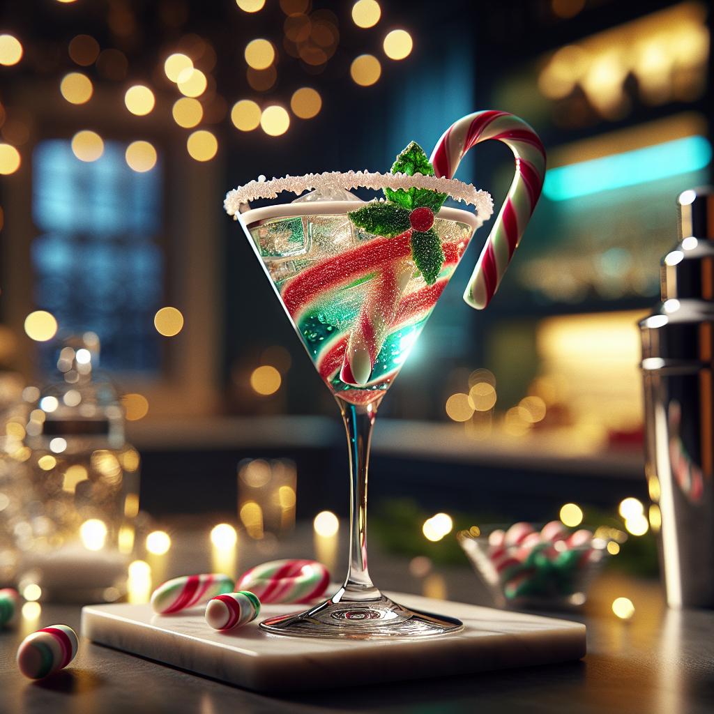 candy cane martini