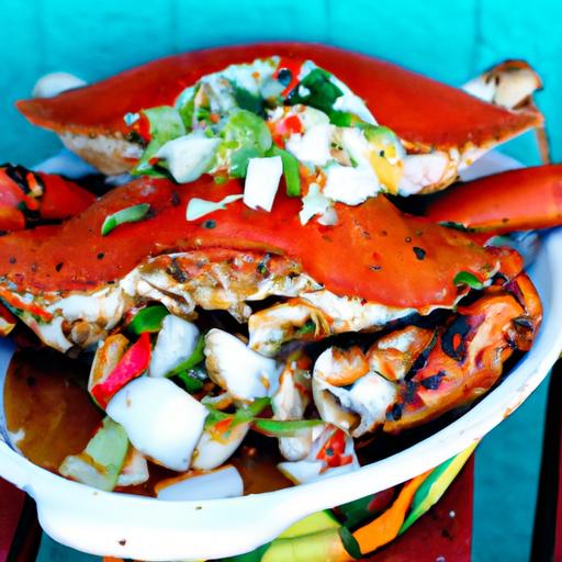 cangrejos enchilados (spicy crab)