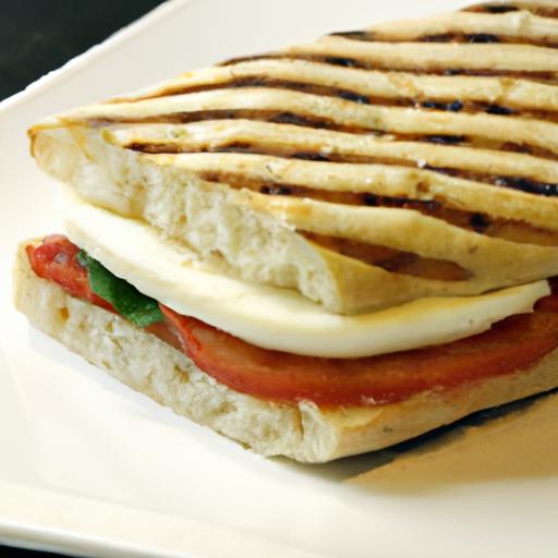 caprese panini sandwich