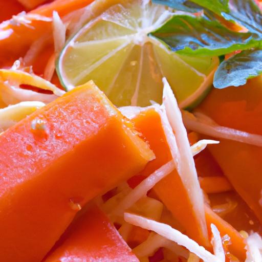 caribbean papaya salad