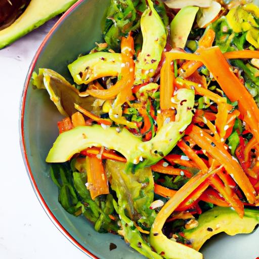 carrot and avocado salad