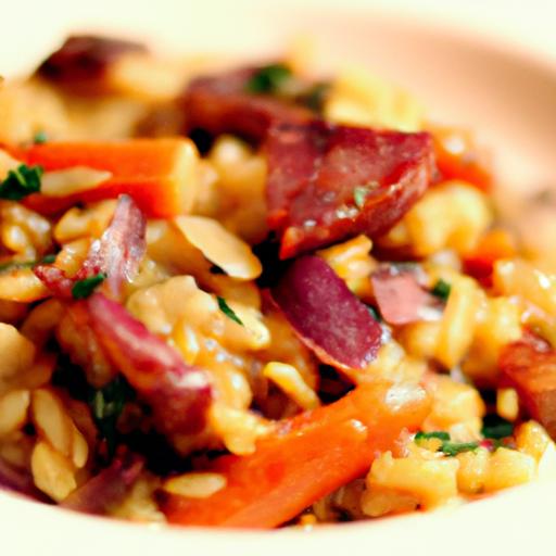 carrot and bacon risotto