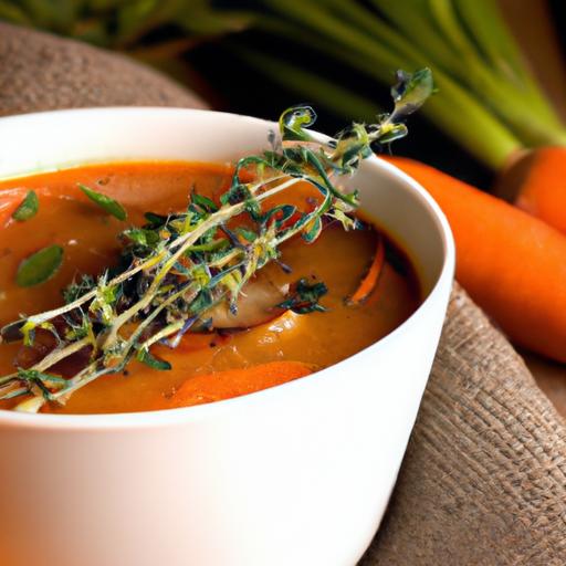 carrot and basil soup