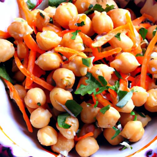 carrot and chickpea salad