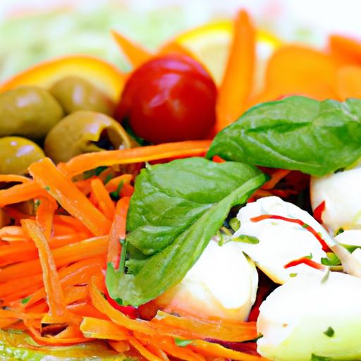 carrot and mozzarella salad