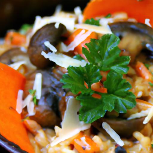 Carrot and Mushroom Risotto