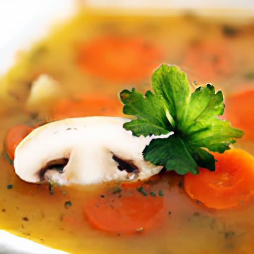 carrot and mushroom soup