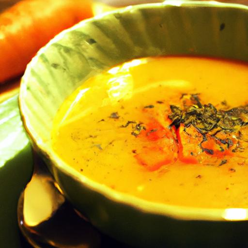 carrot and oregano soup