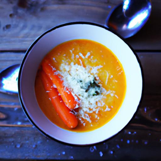 carrot and parmesan soup