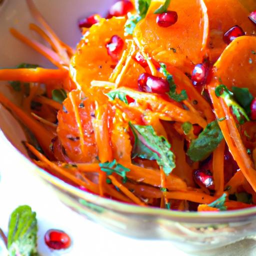 carrot and pomegranate salad