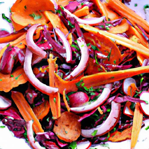 carrot and radicchio salad