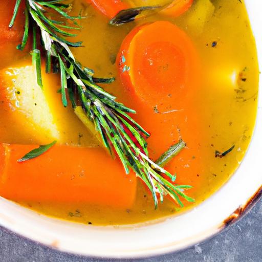 carrot and rosemary soup