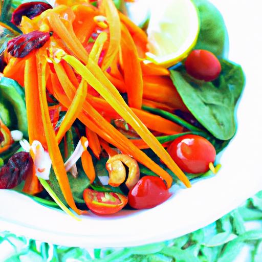 carrot and spinach salad