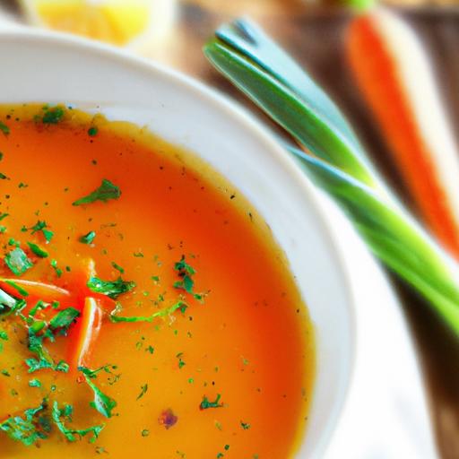 carrot and tarragon soup