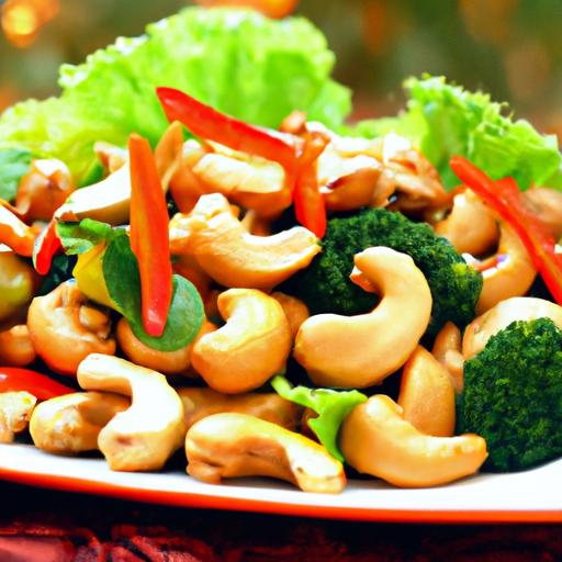 cashew and vegetable stir fry