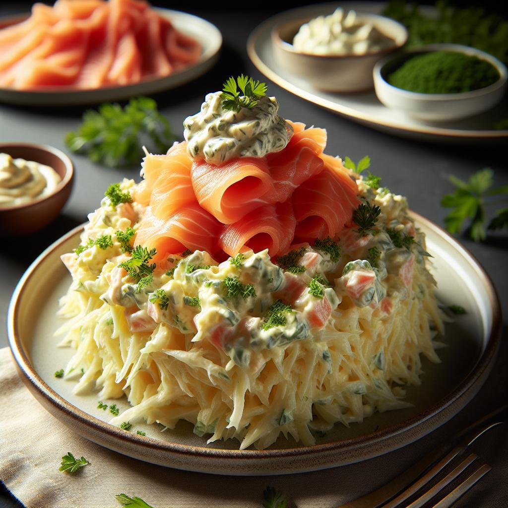 celeriac remoulade with smoked salmon