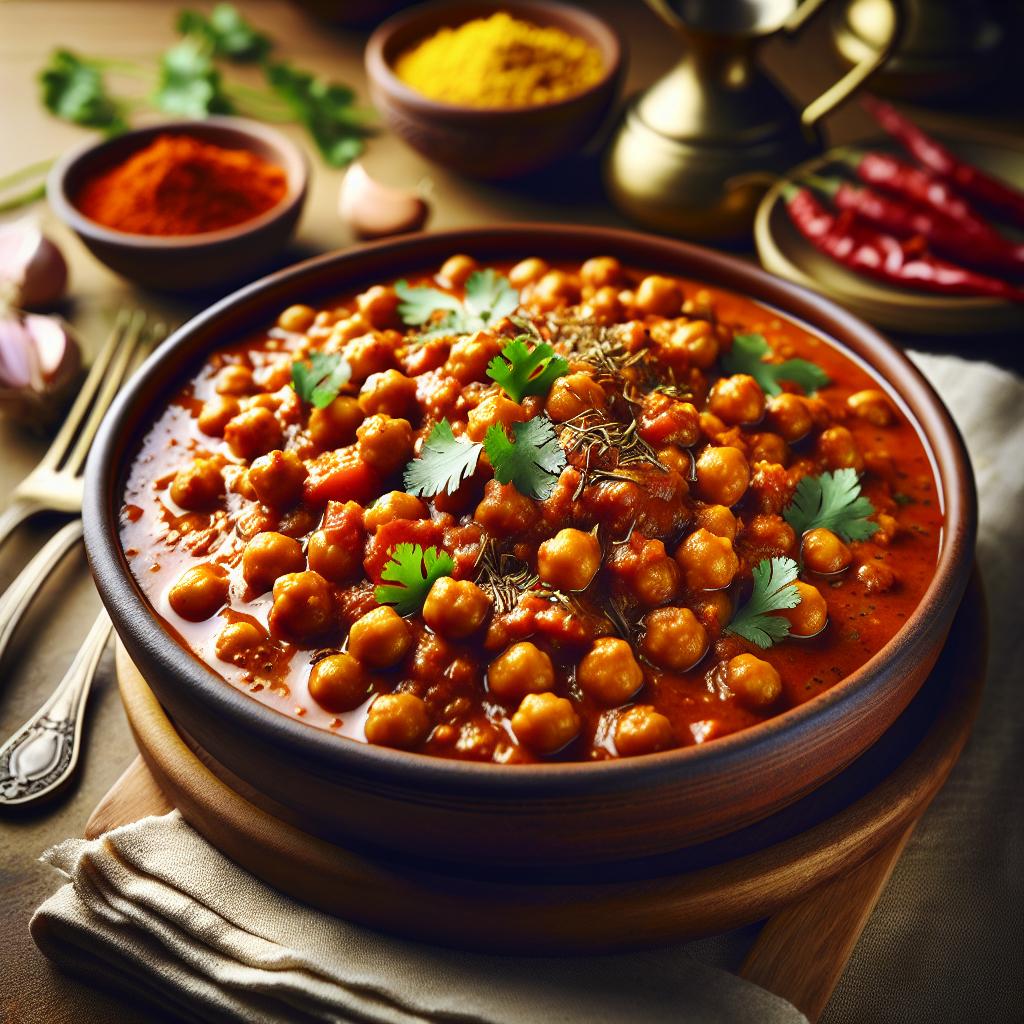 chana masala (chickpea curry)