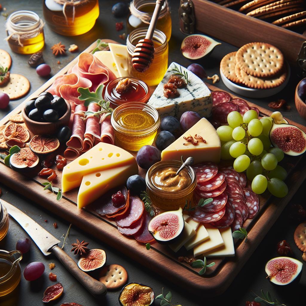 Charcuterie Board with Aged Cheeses