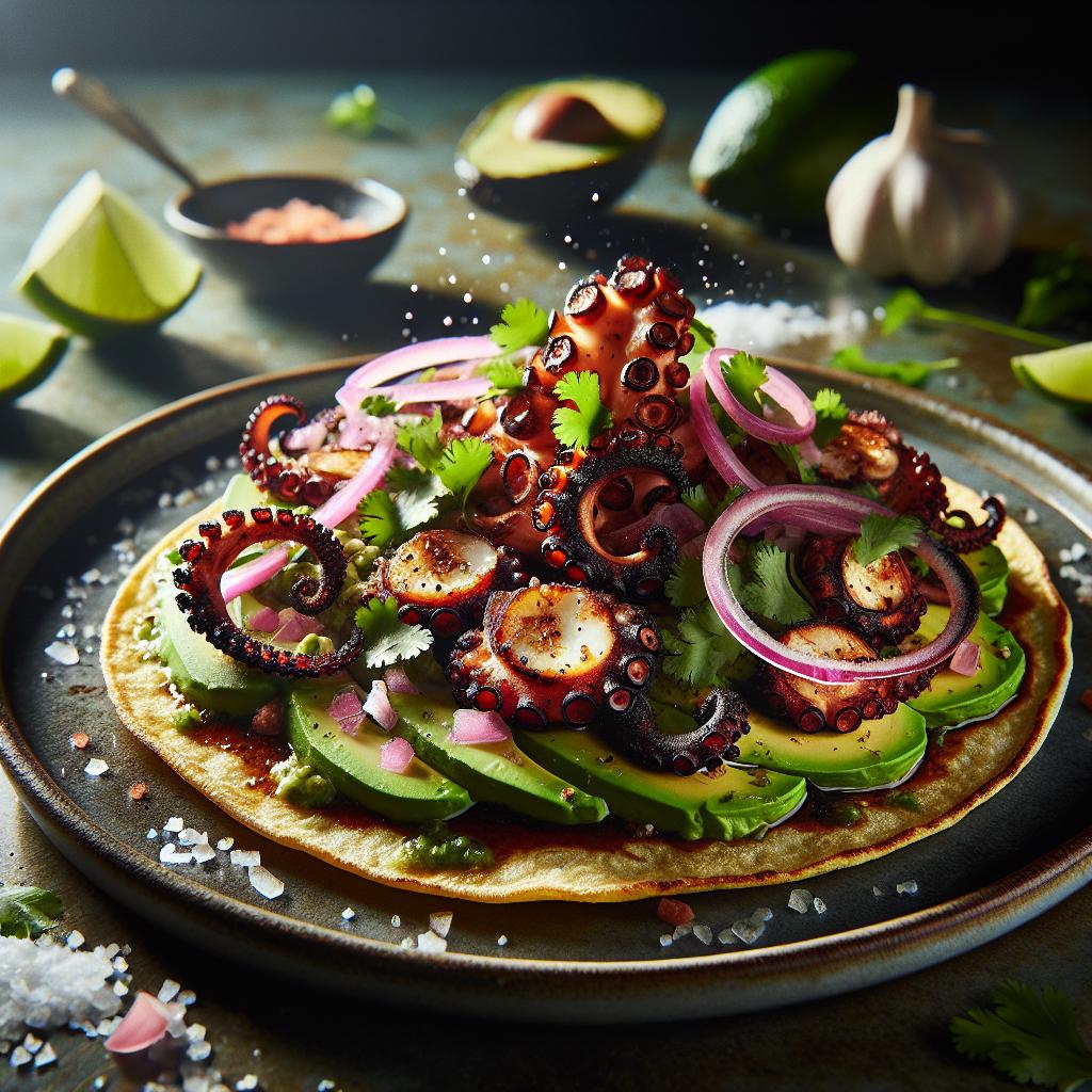 Charred Octopus Tostada