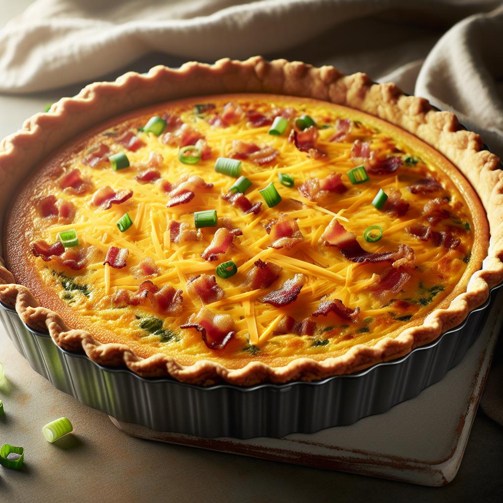 cheddar bacon quiche