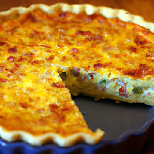 cheese and bacon quiche