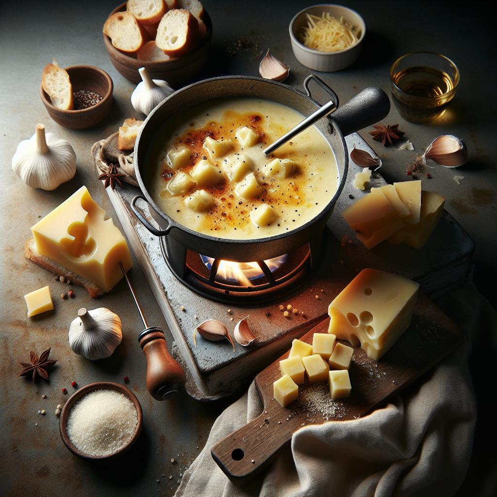 Cheese Fondue with Gruyère and Emmental