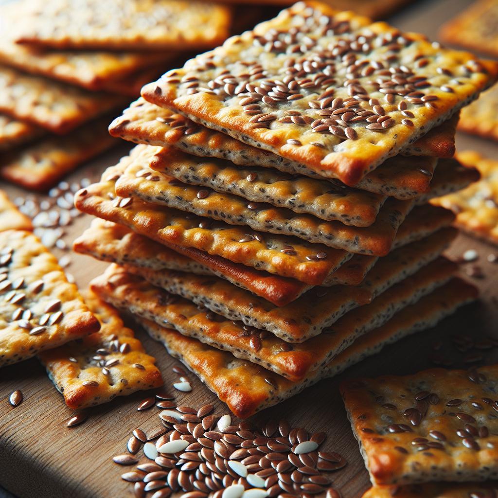 chia and flax seed crackers