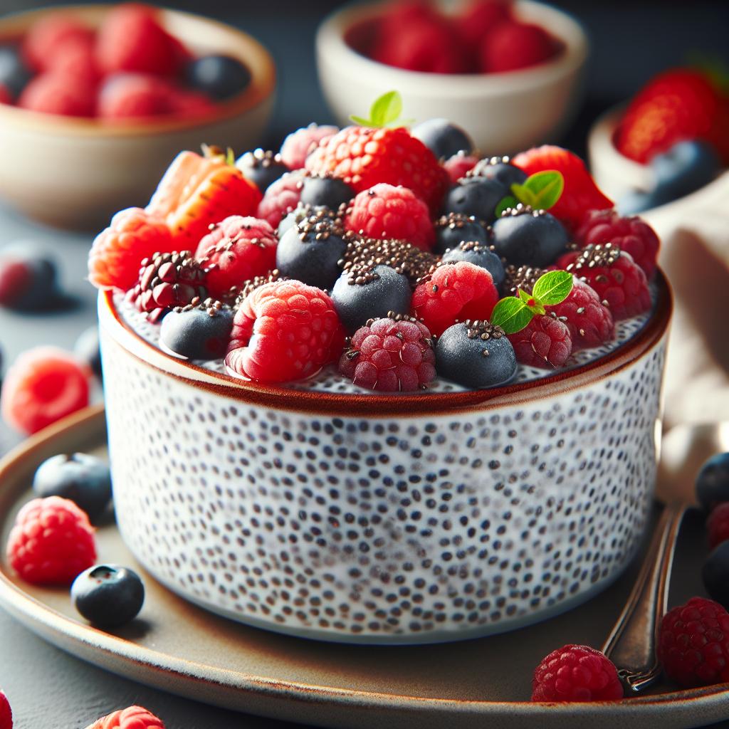 Chia Seed Pudding with Berries