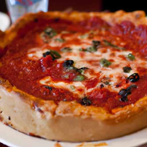 chicago style deep dish pizza