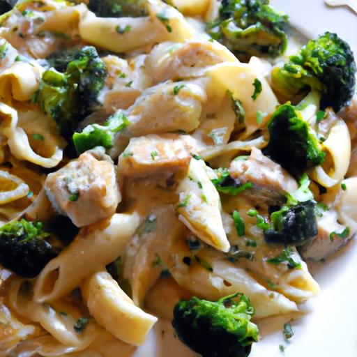 chicken and broccoli alfredo