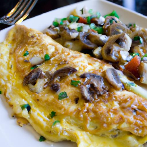 Chicken and Mushroom Omelette