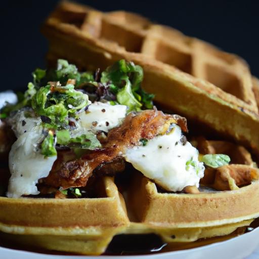 chicken and waffles eggs benedict