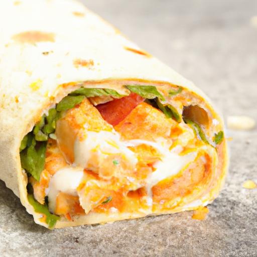 chicken caesar wrap sandwich