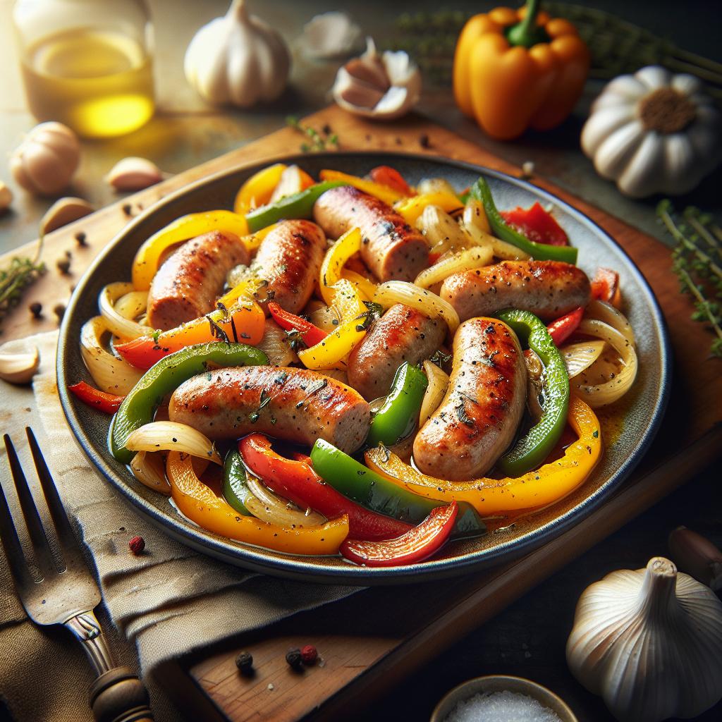 chicken sausage and peppers