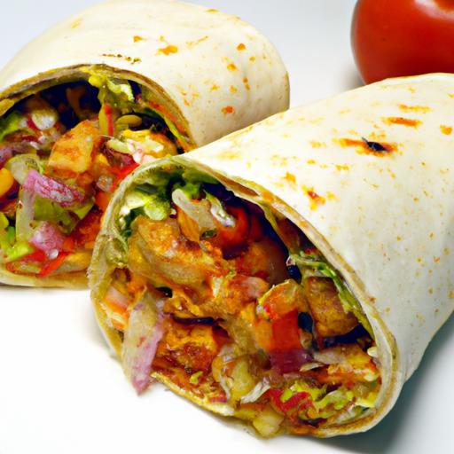 chicken shawarma pita wraps