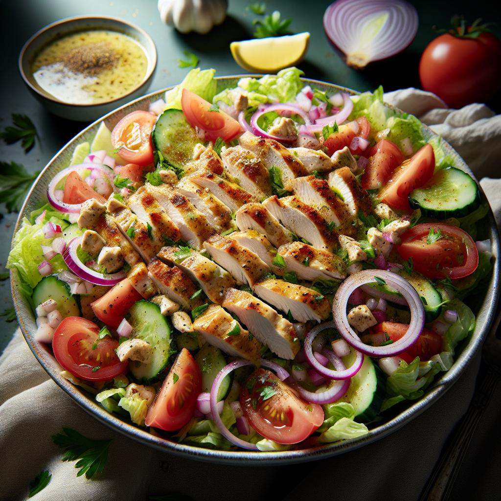 chicken shawarma salad