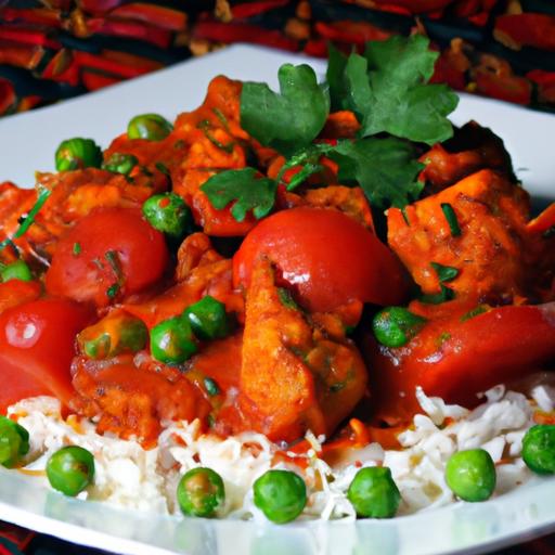 chicken tikka masala with basmati rice