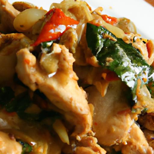 chicken with holy basil